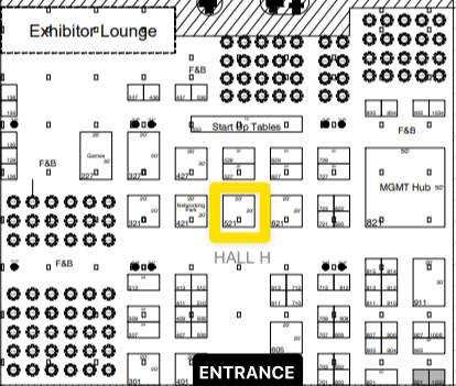 Booth location for Alliance 25